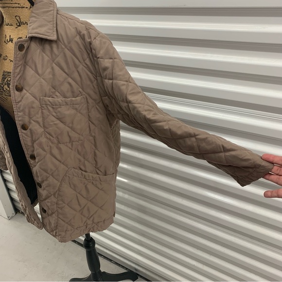 Bottega Veneta Caban Quilted Jacket EU42/US6 Beige Good Used Condition - Picture 2 of 16